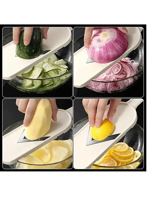 Stainless Steel Blade Vegetable Chopper Slicer Non Slip Base Cabbage